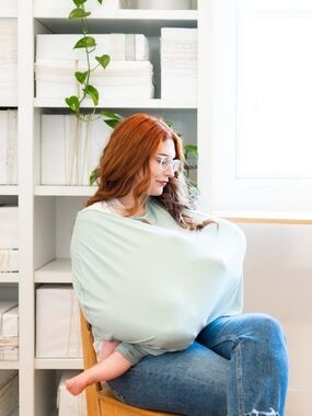 Carseat/Nursing Multi Use Cover - Soft Stretchy & Breathable